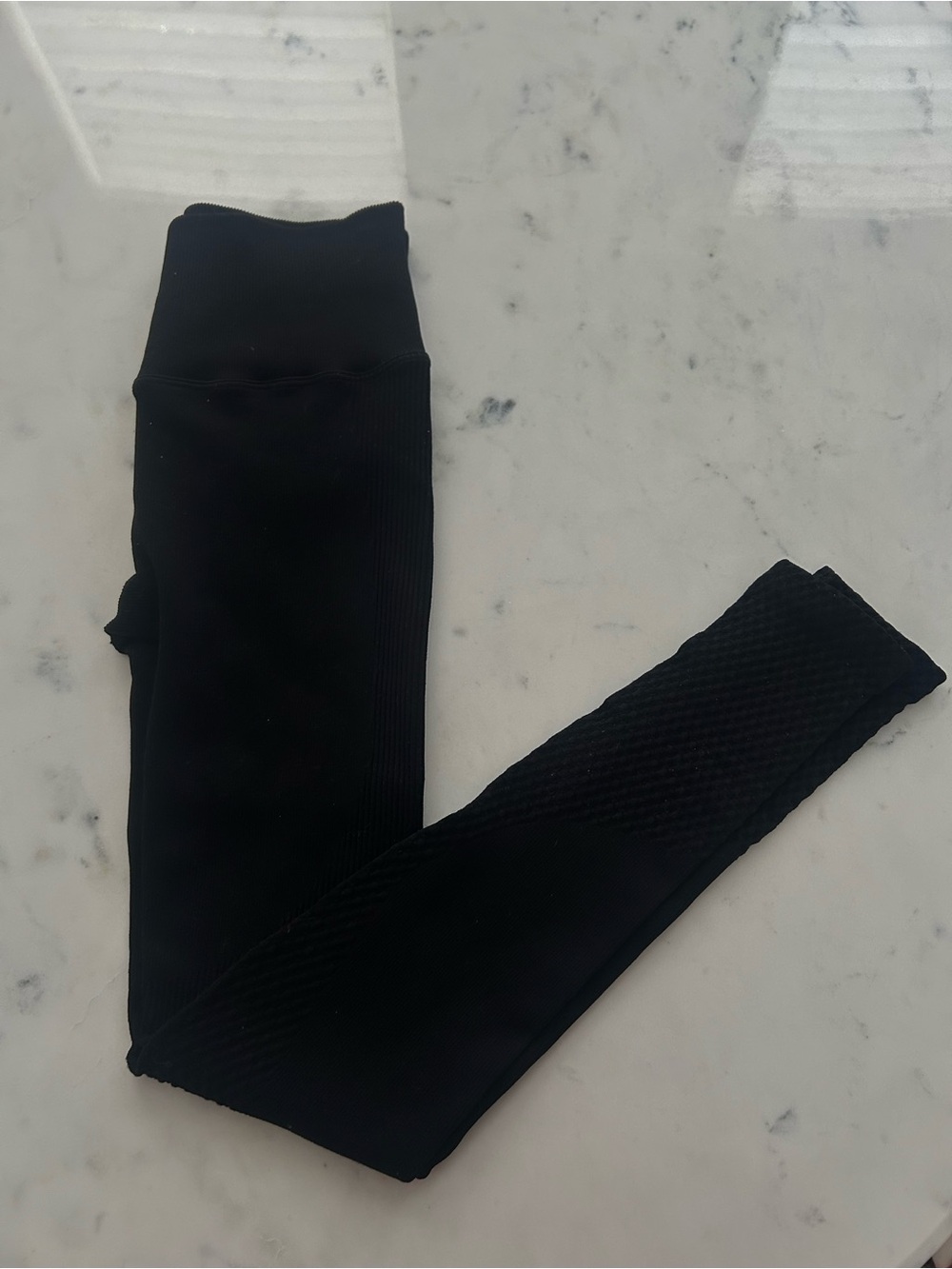 High-Rise Black Seamless Leggings
